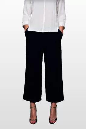 AAPT04 - Crop Linen Pants 2 Pockets w/ Bands