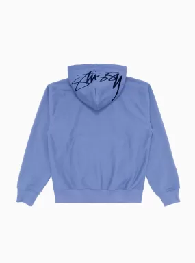 Back Hood Logo Hoodie Storm Blue