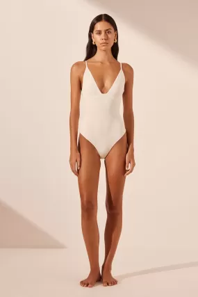 BASIC PLUNGE BODYSUIT - IVORY