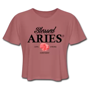 Blessed Aries Women's Cropped T-Shirt