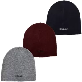 Calvin Klein Mens Basic Wool Mix Beanie Hat