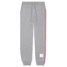 Classic Loopback RWB Side Stripe Sweatpants - Light Grey