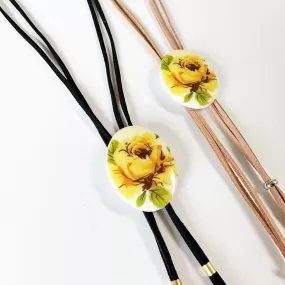 “Country Rose Bolo Necklace