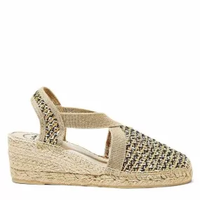 Embroidered Wedge Espadrille for Women - Terra-PA