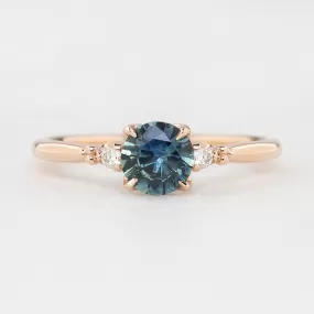 Estel Ring - 0.78ct Blue Montana Sapphire, 14k Rose Gold (One of a kind)