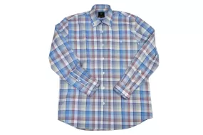 'F/X Fusion' Men's Traditional Harry Plaid -  Blue/Red