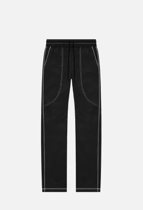 High Shrunk Nylon Himalayan Pants / Black X Yellow