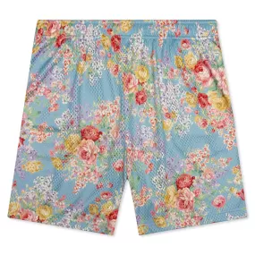 Practice Shorts - Blue Tuscan Floral