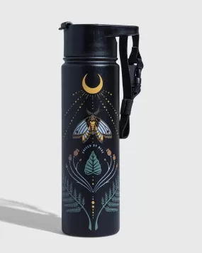 UNITED BY BLUE INSULATED STEEL BOTTLE 22 OZ Lunar moth black