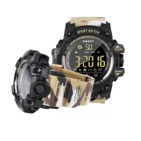 Waterproof Sports Smart Watch Camouflage Outdoor Bluetooth Remote Pedemeter Control Photo  Smartwatch