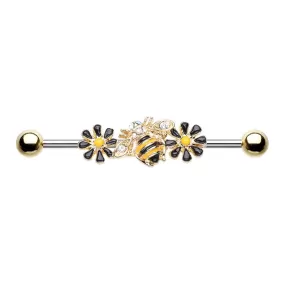 WILDKLASS Golden Queen Bee Industrial Barbell